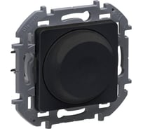 Диммер поворотно-нажимной Legrand Inspiria без нейтрали 300Вт антрацит 673793