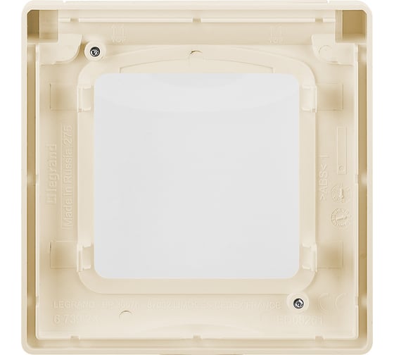 Рамка Legrand с защитной крышкой IP 44 - INSPIRIA - слоновая кость 673921
