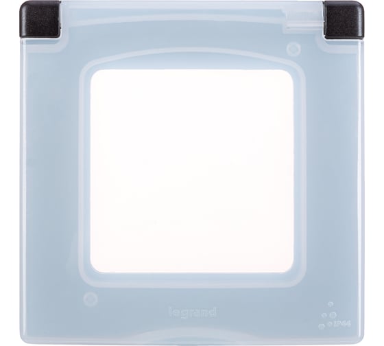 Рамка Legrand с защитной крышкой IP 44 - INSPIRIA - антрацит 673923