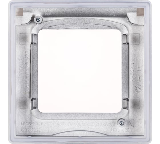 Рамка Legrand с защитной крышкой IP 44 - INSPIRIA - антрацит 673923