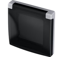 Рамка Legrand с защитной крышкой IP 44 - INSPIRIA - алюминий 673922