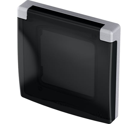 Рамка Legrand с защитной крышкой IP 44 - INSPIRIA - алюминий 673922