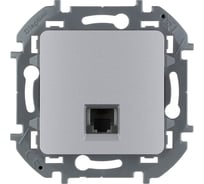 Телефонная розетка RJ11 Legrand - INSPIRIA - алюминий 673822