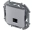 Телефонная розетка RJ11 Legrand - INSPIRIA - алюминий 673822 2