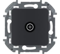 Розетка Legrand TV (телевизионная) Legrand Inspiria "звезда" 2дБ 0-2400мГц антрацит 673853