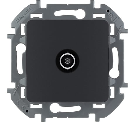 Розетка Legrand TV (телевизионная) Legrand Inspiria "звезда" 2дБ 0-2400мГц антрацит 673853