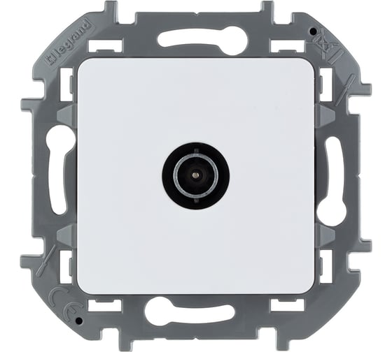 Розетка Legrand TV (телевизионная) Legrand Inspiria оконечная 10дБ 5-862мГц белый 673870