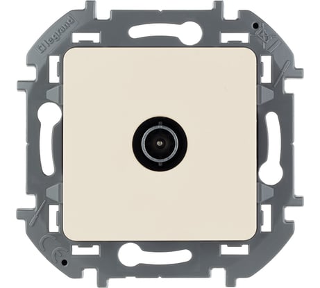 Розетка Legrand TV (телевизионная) Legrand Inspiria оконечная 10дБ 5-862мГц слоновая кость 673871