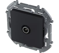 Розетка Legrand TV (телевизионная) Legrand Inspiria оконечная 10дБ 5-862мГц антрацит 673873