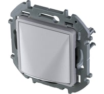 Вывод кабеля Legrand с зажимом для крепления - INSPIRIA - алюминий 673892