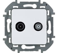 Розетка Legrand TV-SAT Legrand Inspiria "звезда" белый 673880