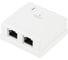 Настенная розетка Ethernet Advant кат. 6, экранированная, количество портов: 2 порта RJ-45 (8р8с). ADVANT ADV6-FWS2RJ45 1