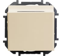 Выключатель Legrand карточный с подсветкой Legrand Inspiria без задержки выключения 6А 250В безвинтовые зажимы слоновая кость 673801