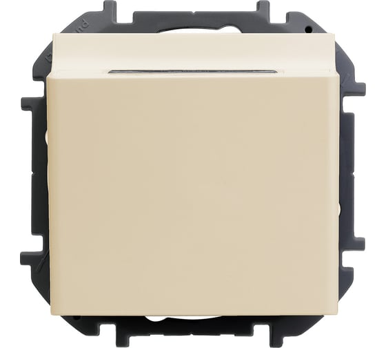 Выключатель Legrand карточный с подсветкой Legrand Inspiria без задержки выключения 6А 250В безвинтовые зажимы слоновая кость 673801
