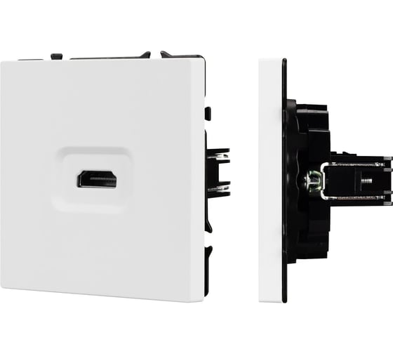 Розетка HDMI Arlight ARL NOBE софт-тач белый кварц SCT-MHD1-SFPL-WH 1 шт. 061846(1)