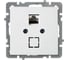 Розетка компьютерная Nilson TOURAN-ALEGRA-THOR 1-местная, скрытая установка, RJ45, CAT5, белый 24111044 1
