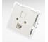 Розетка компьютерная Nilson TOURAN-ALEGRA-THOR 1-местная, скрытая установка, RJ45, CAT5, белый 24111044 2