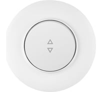 Выключатель Bylectrica 1-клавишный, проходной, скрытая установка, серия ПРОВАНС круг, белый С610-2461