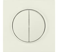 Выключатель Bylectrica 2-клавишный, скрытая установка, серия ПРОВАНС квадрат, С510-2302 бежевый