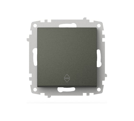 Переключатель проходной Elbi Zena Vega дымчатый M+K 609-011100-209