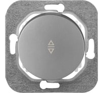 Механизм выключателя Bylectrica 1-клавишный, перекрестный, скрытая установка, серия ПРОВАНС, С6/2 10-3362 серебро