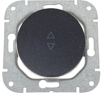 Механизм выключателя Bylectrica 1-клавишный, проходной, скрытая установка, серия ПРОВАНС, С610-3361 графит