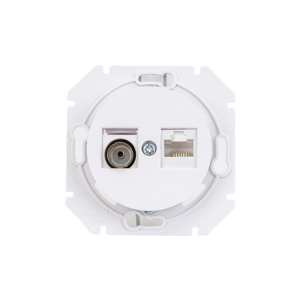 Механизм компьютерной розетки +ТВ Bylectrica скрытая установка, серия ...