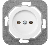 Механизм розетки Bylectrica 1-местная, скрытая установка, без заземляющего контакта, серия ПРОВАНС, РС16-1401 перламутр