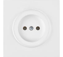 Розетка Bylectrica 1-местная, скрытая установка, без заземляющего контакта, серия ПРОВАНС квадрат, белый РС16-0301