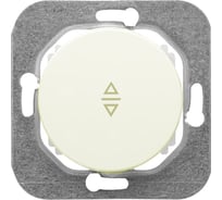 Механизм выключателя Bylectrica 1-клавишный, перекрестный, скрытая установка, серия ПРОВАНС, С6/2 10-3362 бежевый