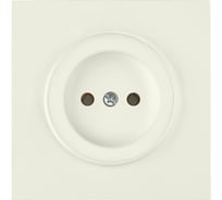 Розетка Bylectrica 1-местная, скрытая установка, без заземляющего контакта, серия ПРОВАНС квадрат, РС16-0301 бежевый