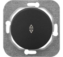 Механизм выключателя Bylectrica 1-клавишный, перекрестный, скрытая установка, серия ПРОВАНС, С6/2 10-3362 графит