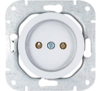 Механизм розетки Bylectrica 1-местная, скрытая установка, без заземляющего контакта, серия ПРОВАНС, РС16-1401 серебро