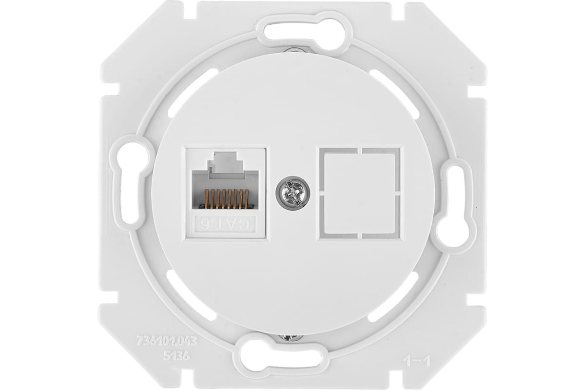 Установка компьютерной розетки atlas design