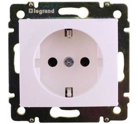 Набор розеток 1-местных Legrand VALENA DIY с заземлением без защитных шторок 16А белый (6шт/упак) 694391