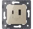 Розетка USB LIVOLO type C+A с блоком питания 36W, цвет шампань (механизм) VL-FCUA18W.UC18W-2NP 2