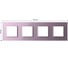 Рамка для розетки LIVOLO 4 поста, цвет розовый, стекло BB-C7-SR/SR/SR/SR-17 2