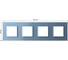 Рамка для розетки LIVOLO 4 поста, цвет синий, стекло BB-C7-SR/SR/SR/SR-19 2