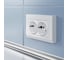 Розетка двойная с заземлением WERKEL W1172001 белая a051370 3