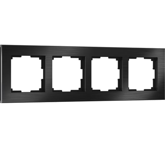 Рамка из металла на 4 поста Werkel Аluminium WL11-Frame-04 (черный алюминий) a039119