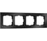 Рамка из металла на 4 поста Werkel Аluminium WL11-Frame-04 (черный алюминий) a039119 1
