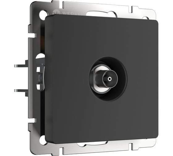 ТВ-розетка WERKEL оконечная W1183008 черный матовый a051612 a051258