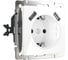 Розетка WERKEL с заземлением, шторками и USBх2 W1171501 белая a051141 a051390 1