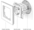 Розетка WERKEL с заземлением, шторками и USBх2 W1171508 черный матовый a051617 a051248 9