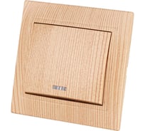 Выключатель TDM ELECTRIC 1 кл. с подсветкой 10А "ЭКО" (сосна) серия "Таймыр" SQ1814-0204