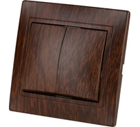 2-клавишный выключатель TDM ELECTRIC 10А ЭКО бук Таймыр SQ1814-0302