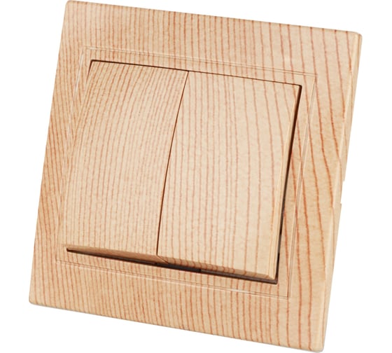 Выключатель TDM ELECTRIC 2 кл. 10А "ЭКО" (сосна) серия "Таймыр" SQ1814-0202 1