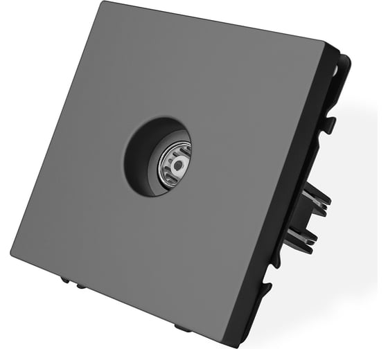Розетка Vell серая, TV разъем, модуль, Grand {V702215} 1398387