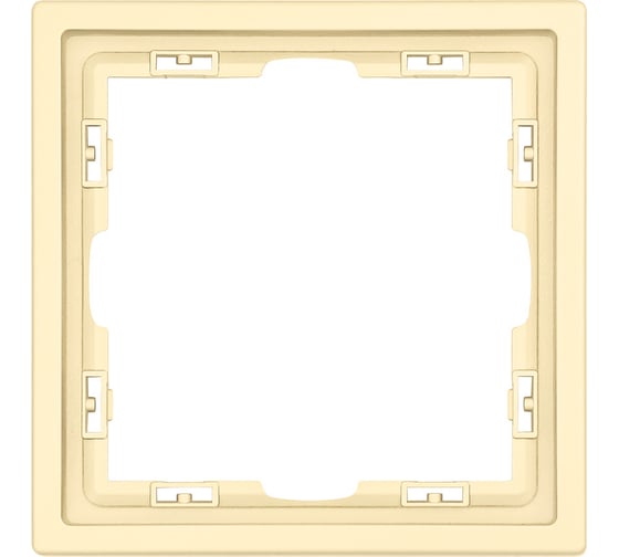 Рамка Vell тонкая золотая, пластик, 1 пост, 80х80 мм, модуль, Grand {V702156} 1398328