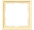 Рамка Vell тонкая золотая, пластик, 1 пост, 80х80 мм, модуль, Grand {V702156} 1398328 1